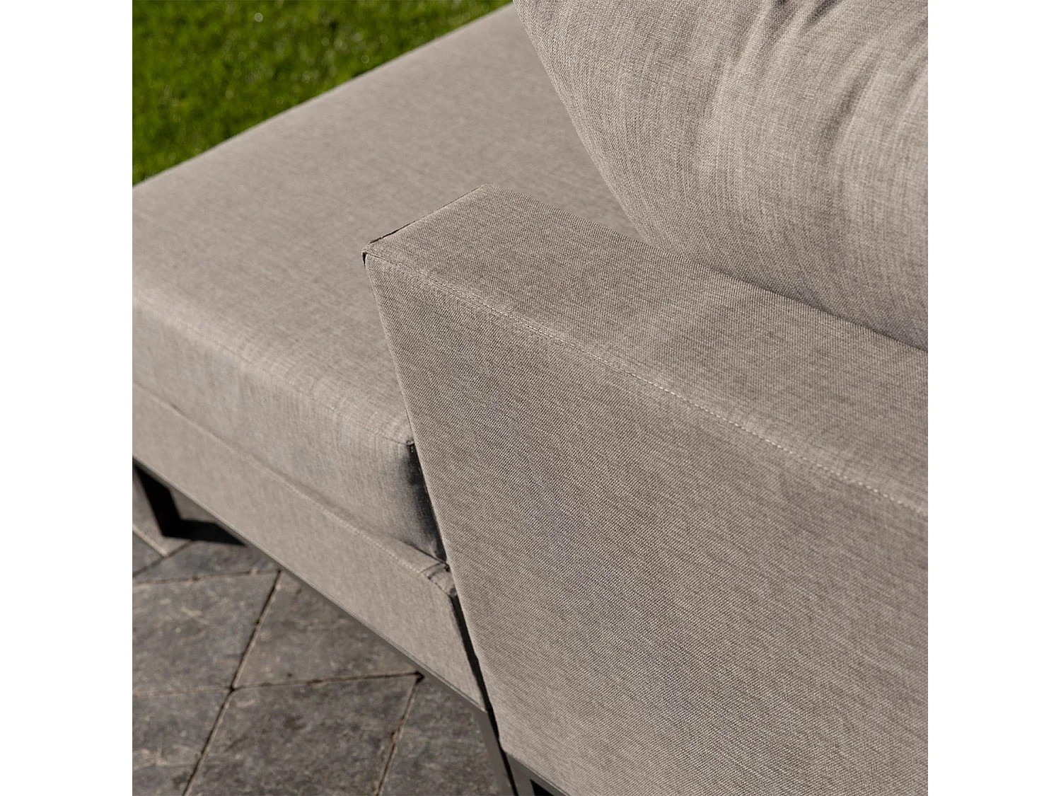 Salon de jardin d'angle droit en aluminium SICILIE