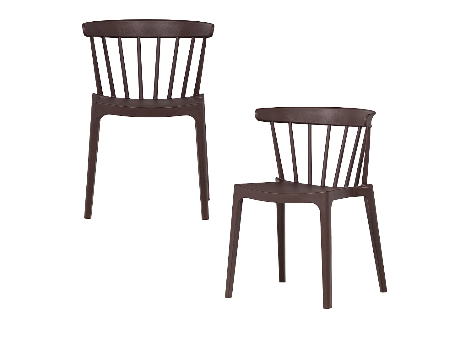 Lot de 2 chaises de jardin en polypropylène BLISS