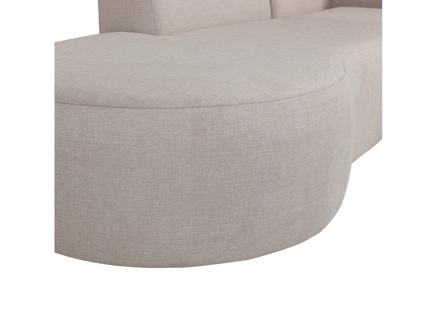 Salon de jardin d'angle droit en tissu d’extérieur CHIOS