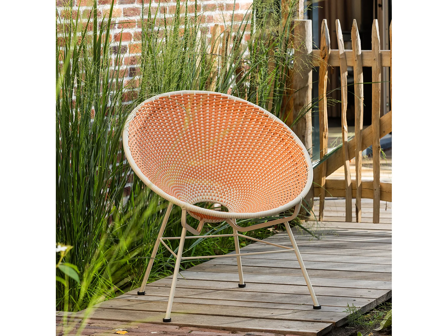 Fauteuil de jardin en wicker KAZOUN