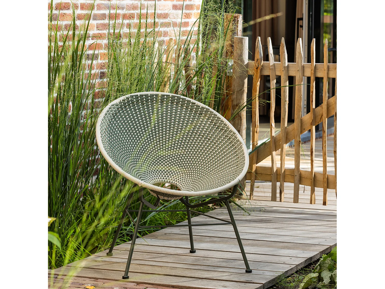 Fauteuil de jardin en wicker KAZOUN