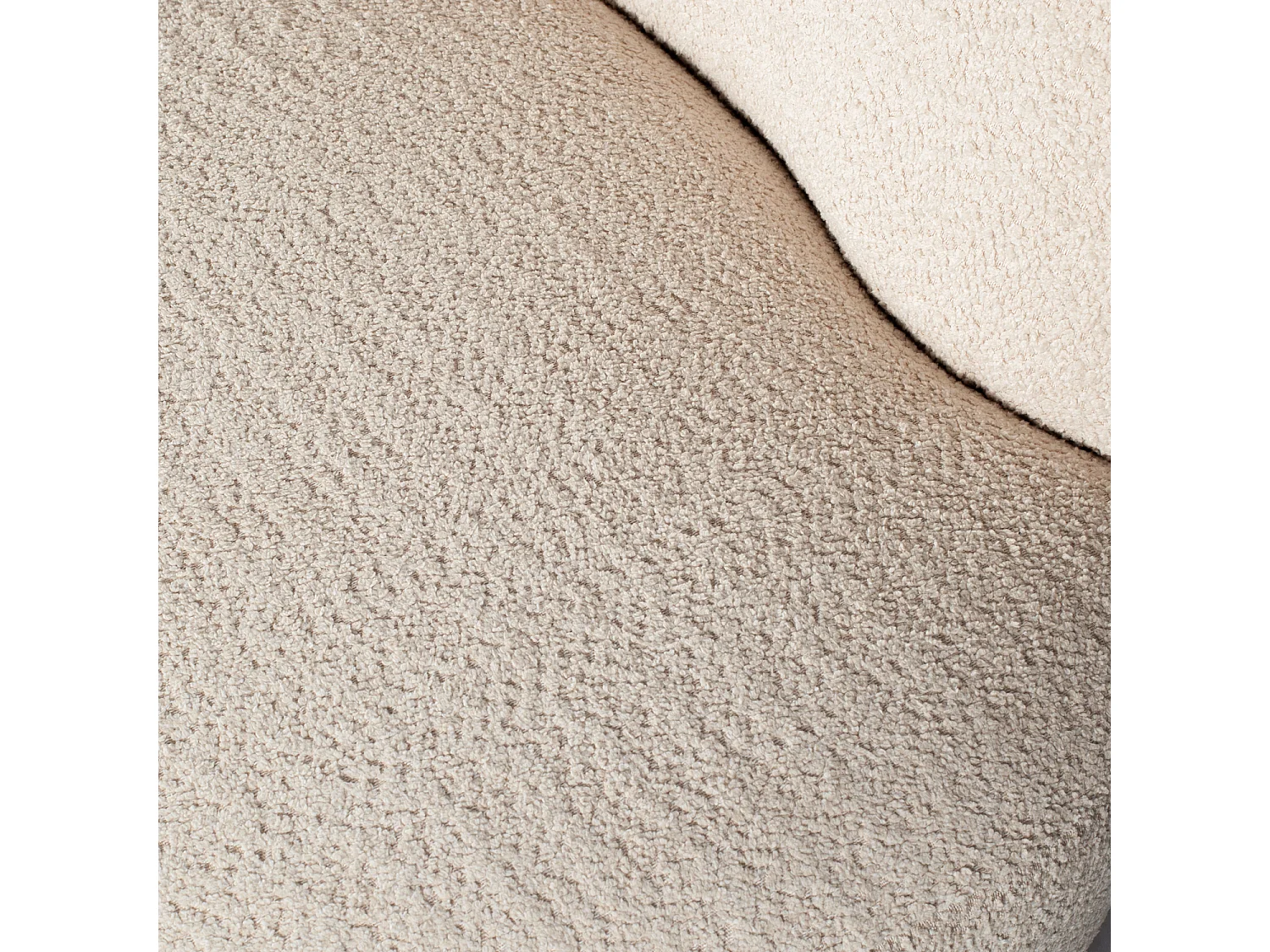 Canapé d'angle droit bouclé STONE