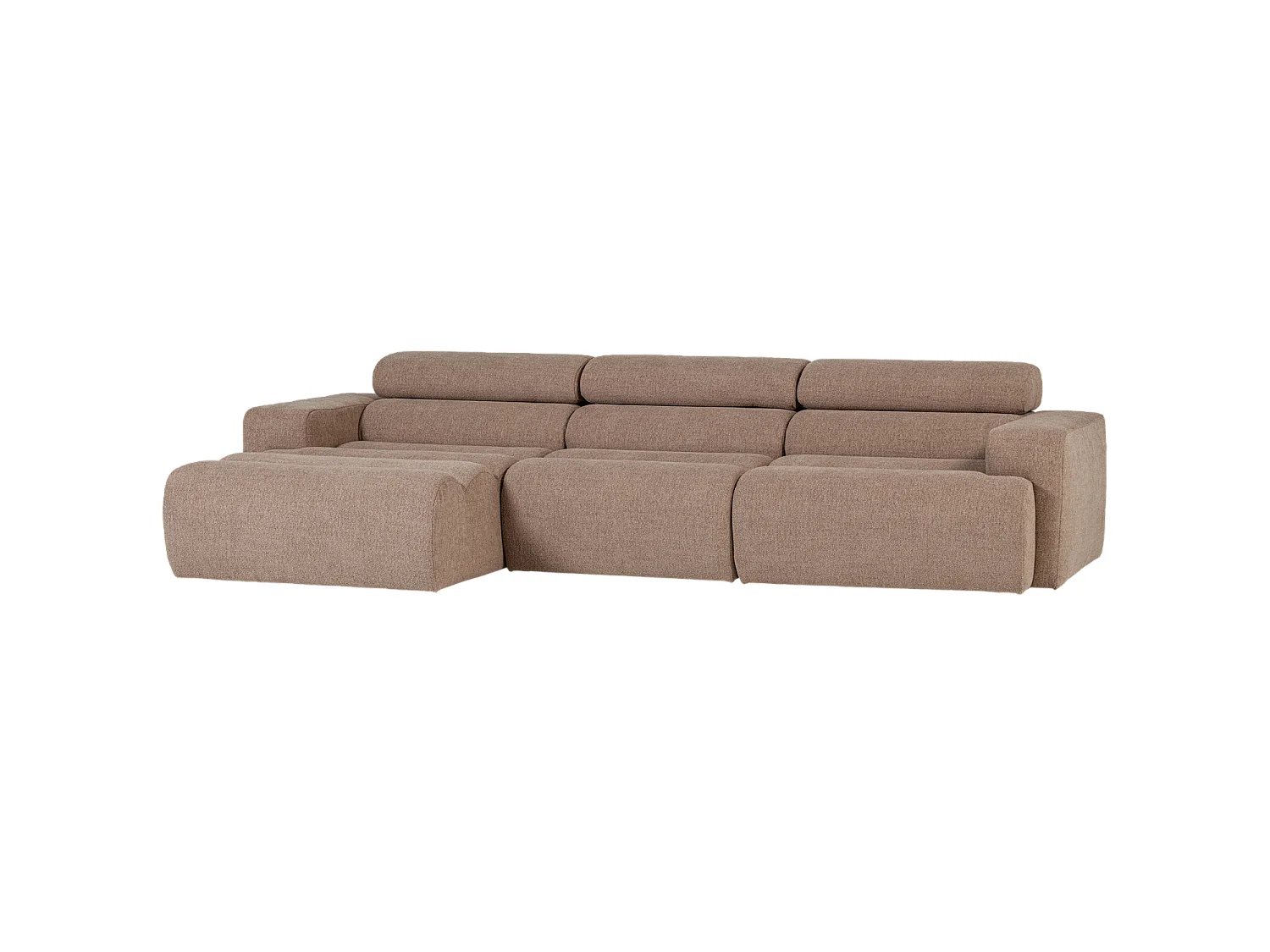 Canapé d'angle gauche en tissu NOVI