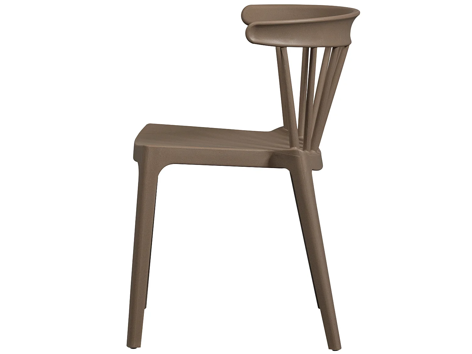 Lot de 2 chaises de jardin en fibre de bambou BORU