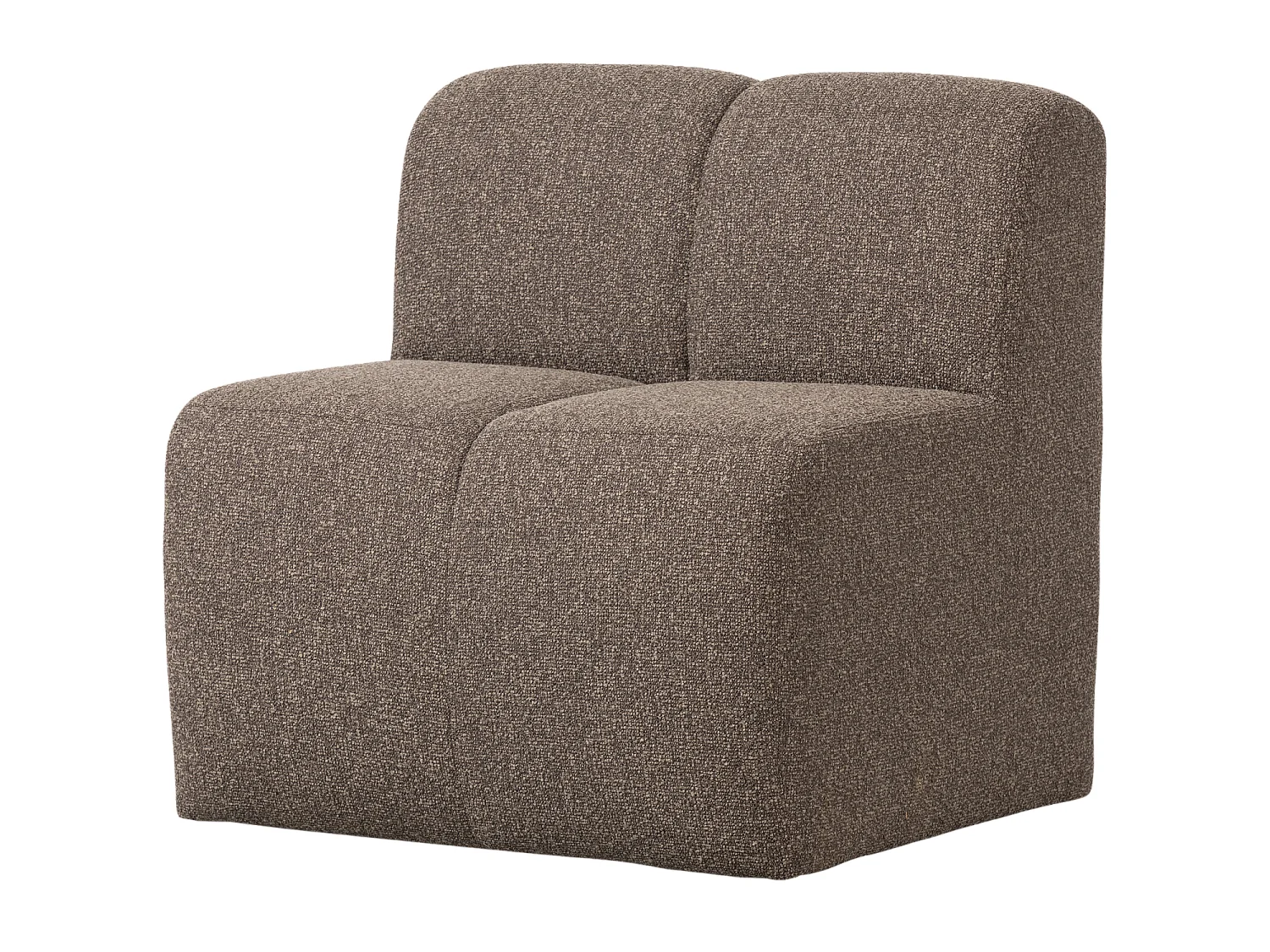 Banc de salle a manger avec dossier en bouclé L84 MOJO