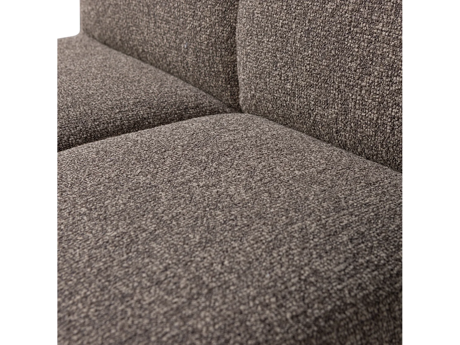 Banc de salle a manger avec dossier en bouclé L84 MOJO