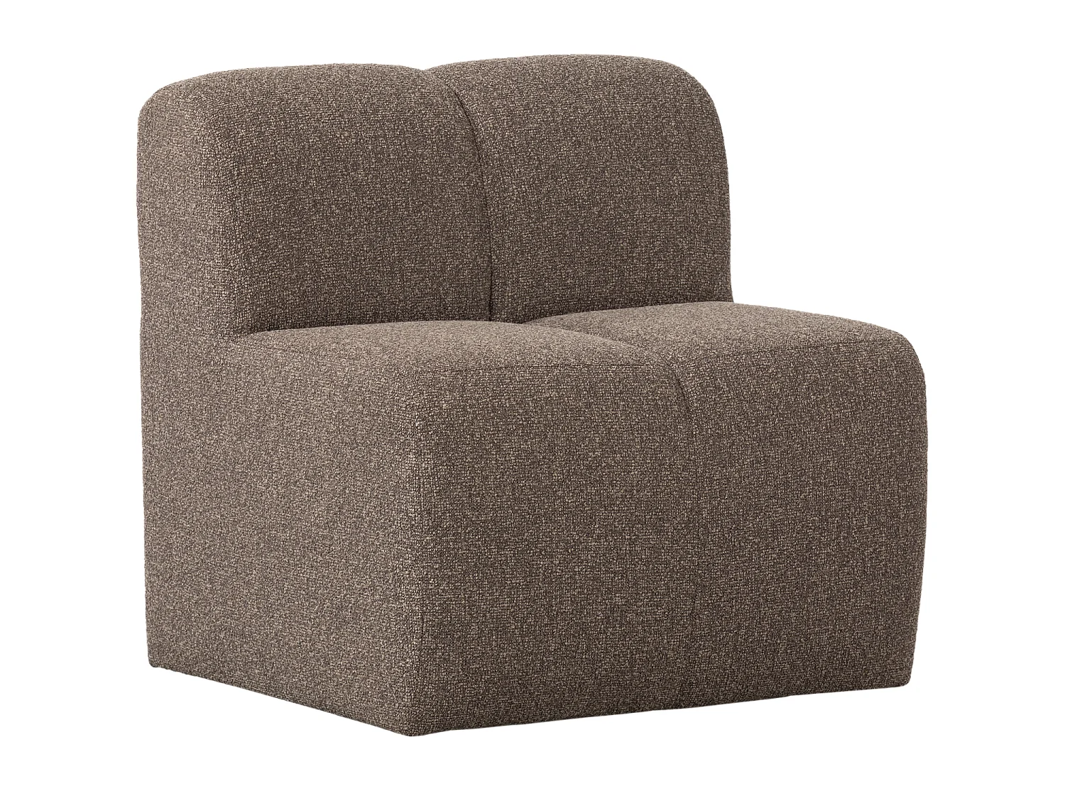 Banc de salle a manger avec dossier en bouclé L84 MOJO