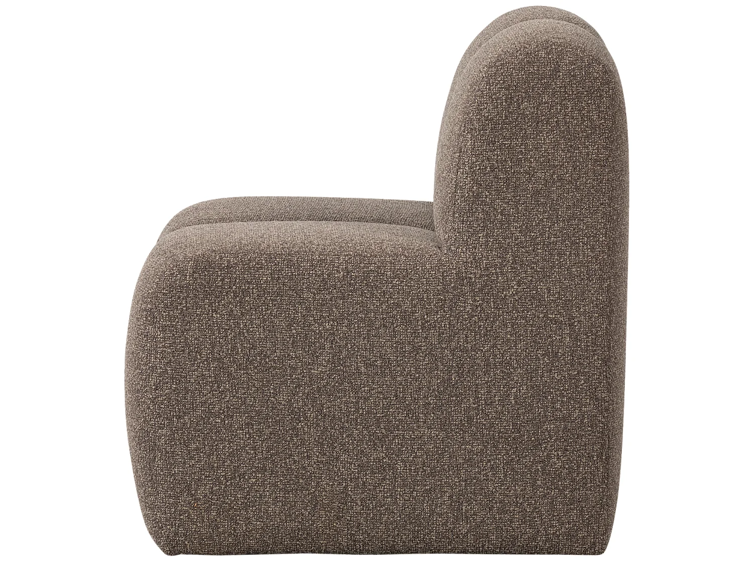 Banc de salle a manger avec dossier en bouclé L84 MOJO