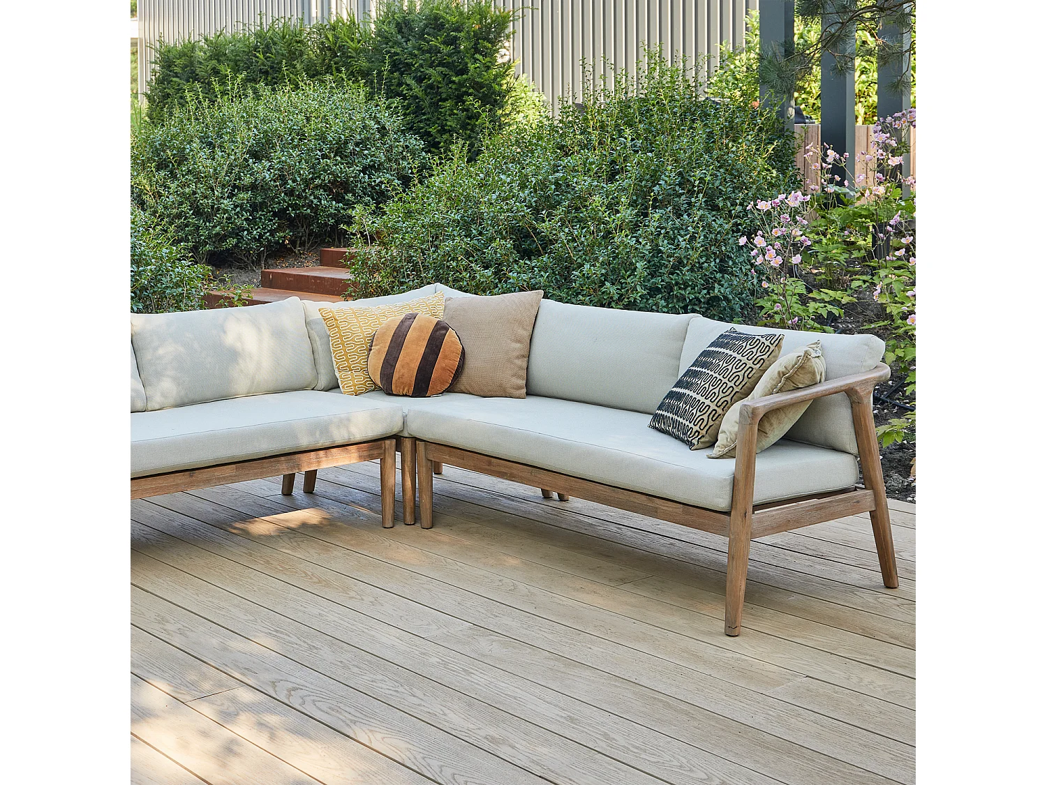 Salon de jardin en bois d’acacia 5 personnes BIAM