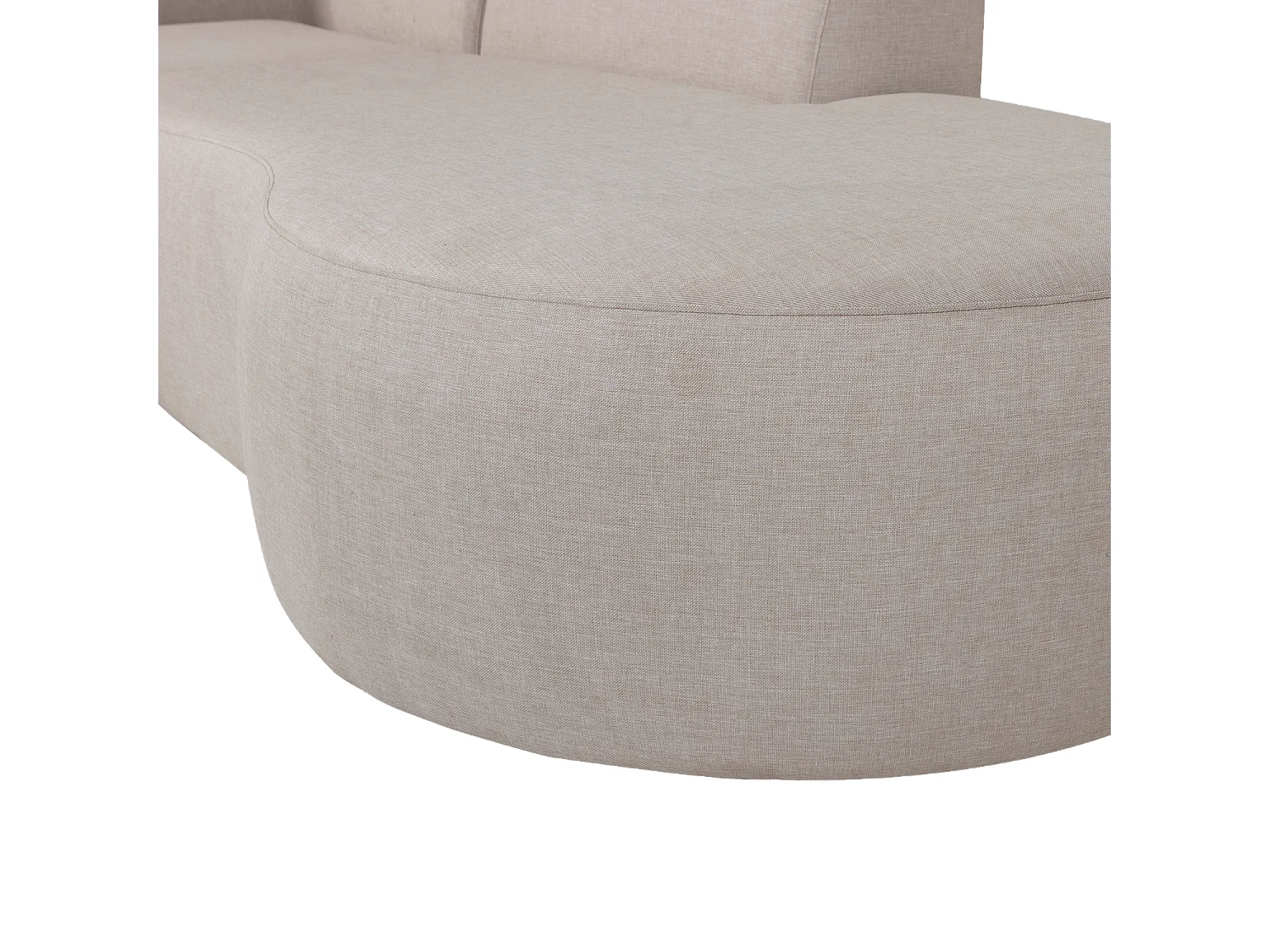 Salon de jardin d'angle gauche en tissu d’extérieur CHIOS
