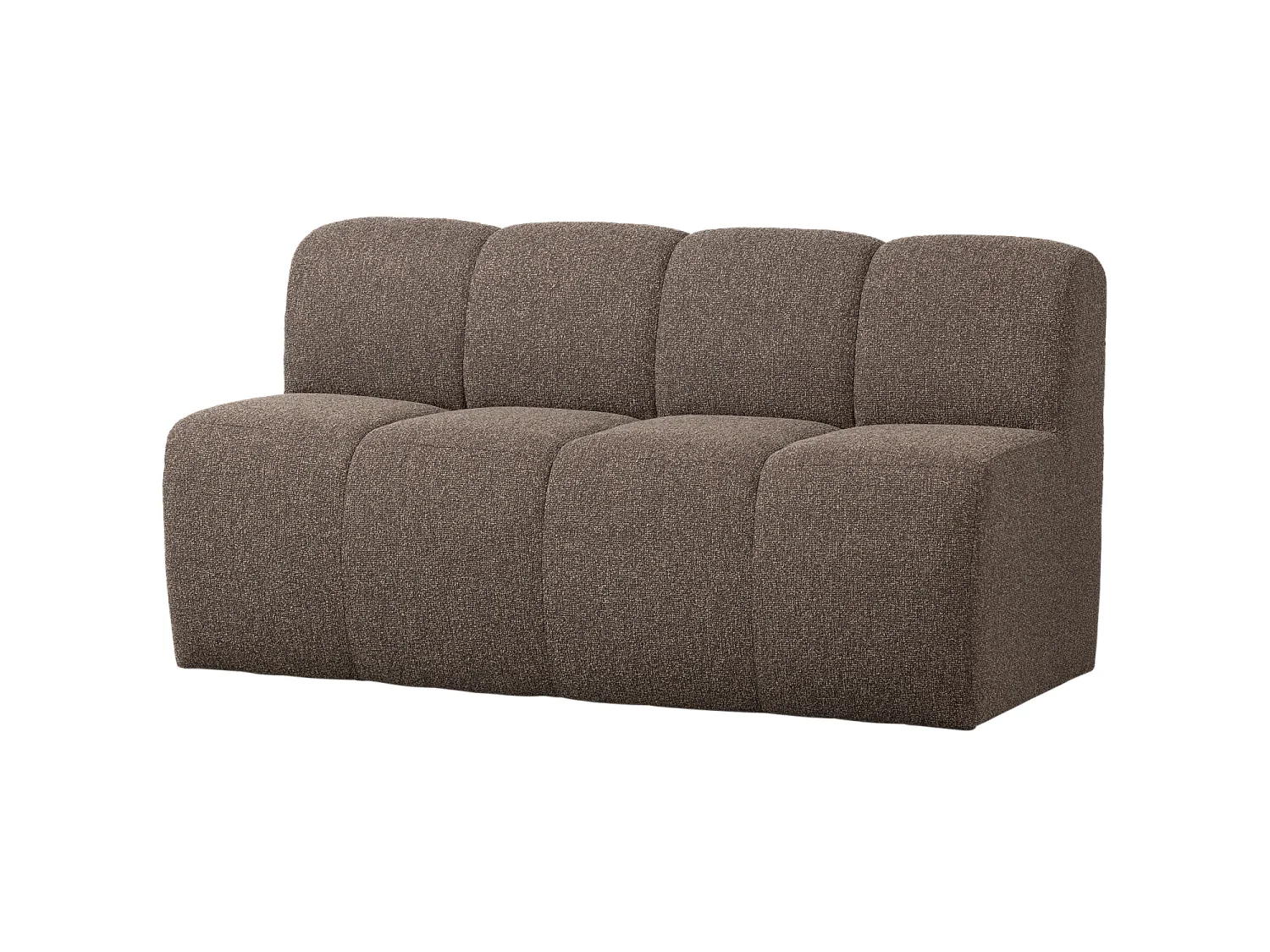 Banc de salle a manger avec dossier en bouclé L164 MOJO