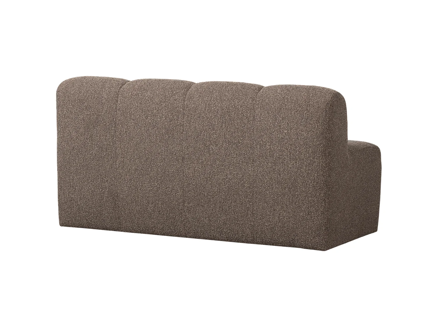 Banc de salle a manger avec dossier en bouclé L164 MOJO
