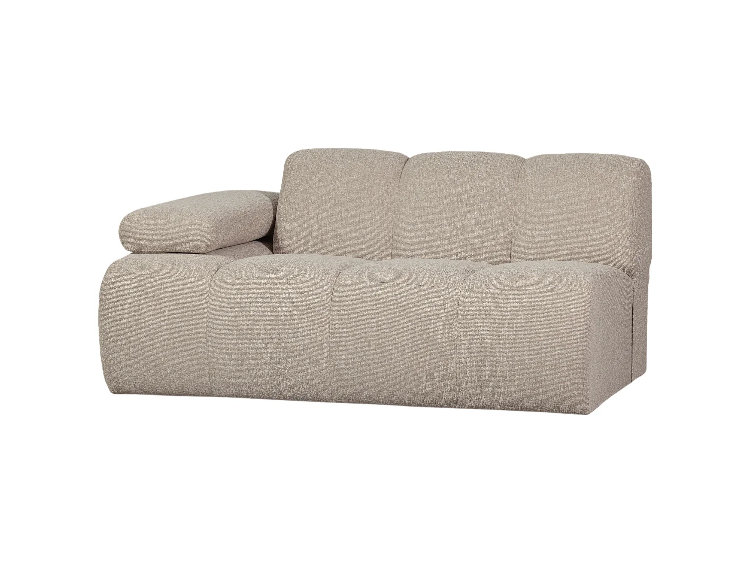 Élément de canapé 1,5 places gauche de bouclé MOJO