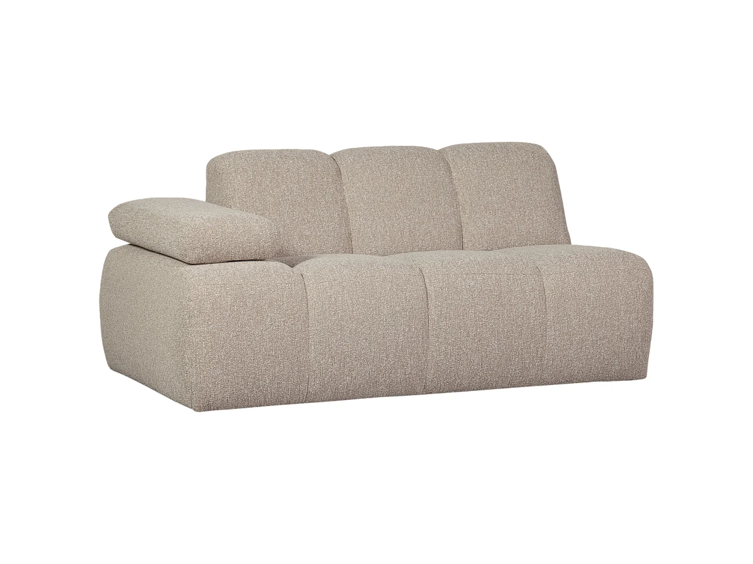 Élément de canapé 1,5 places gauche de bouclé MOJO