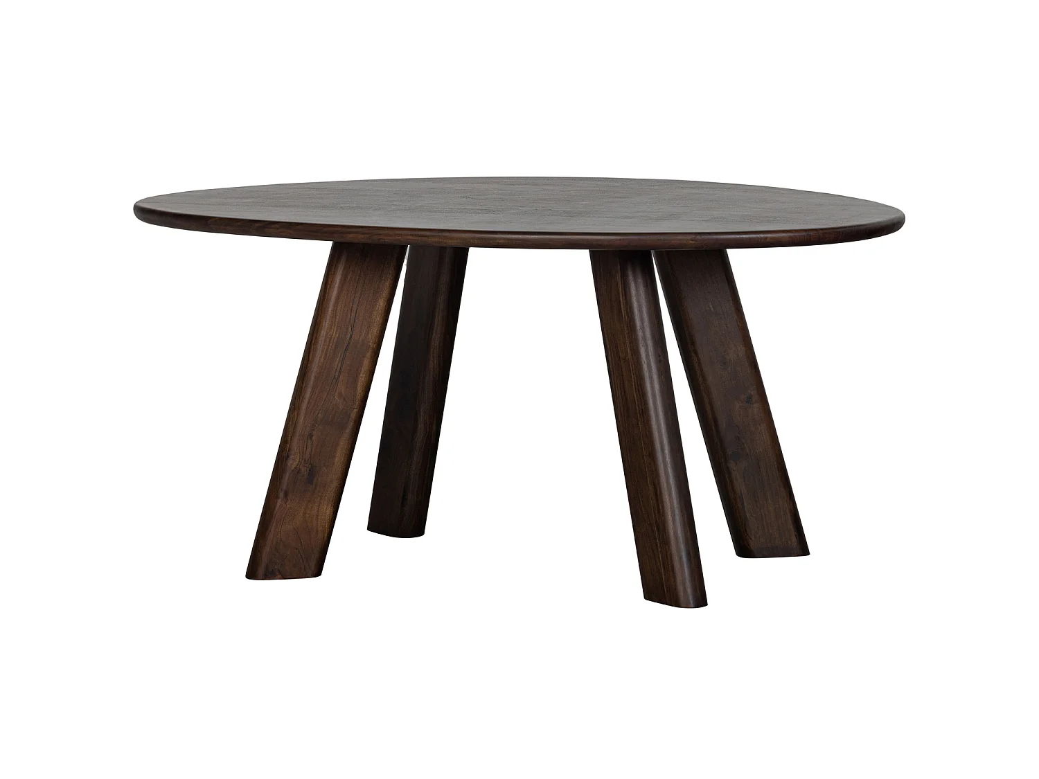 Table à manger ovale en manguier 4 couverts ROUNDLY