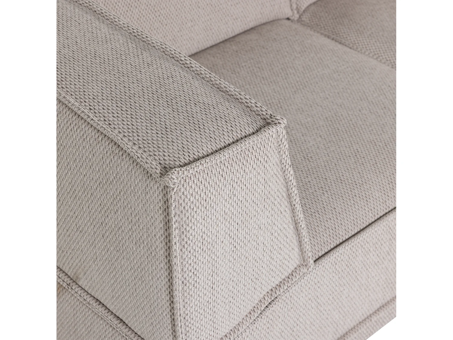 Canapé d'angle droit en chenille MANU
