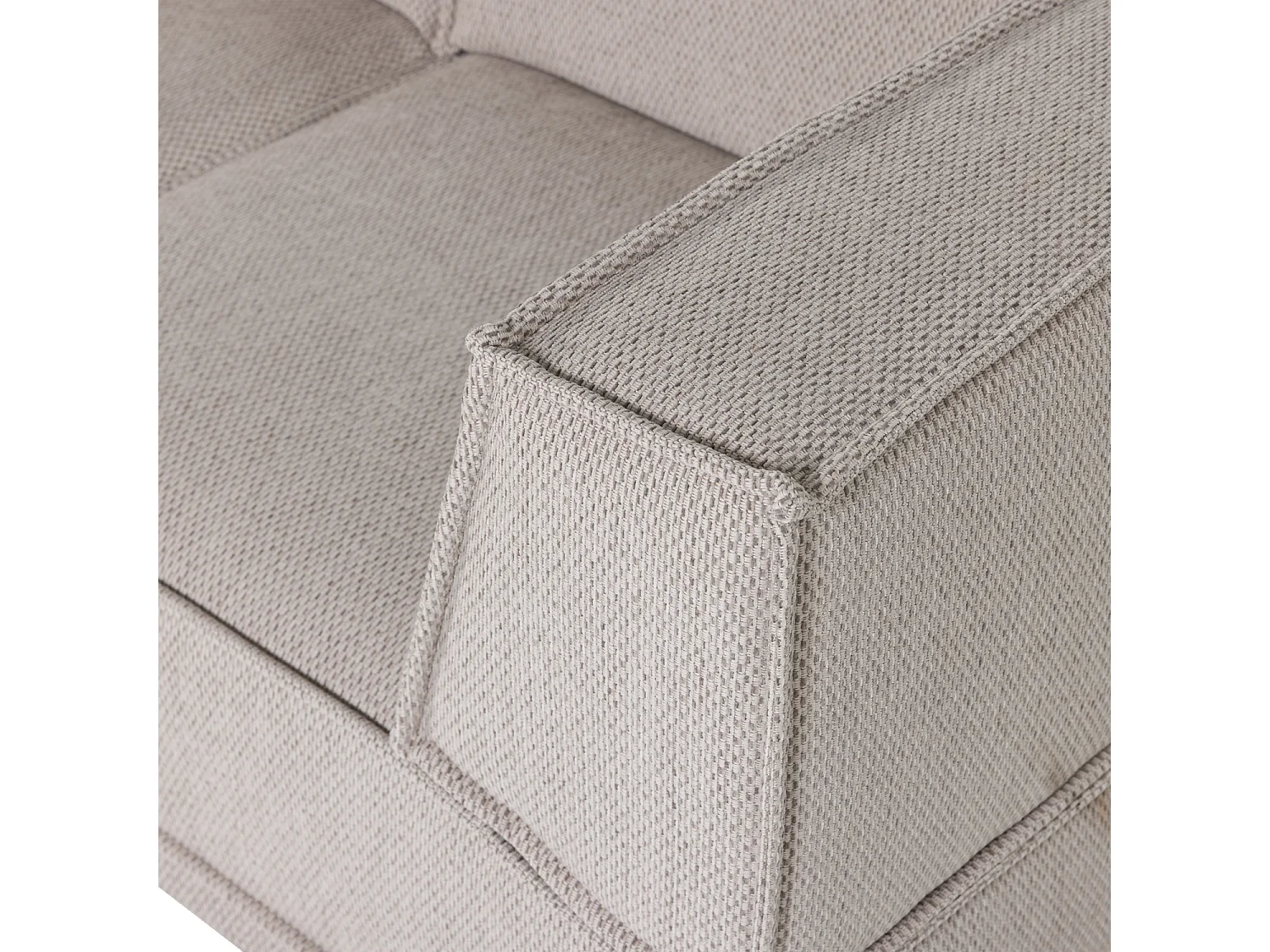 Canapé d'angle gauche en chenille MANU