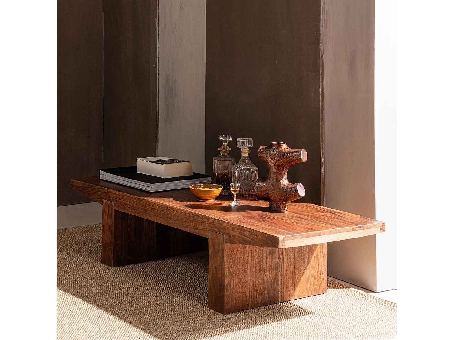 Table basse en bois d'acacia ERON