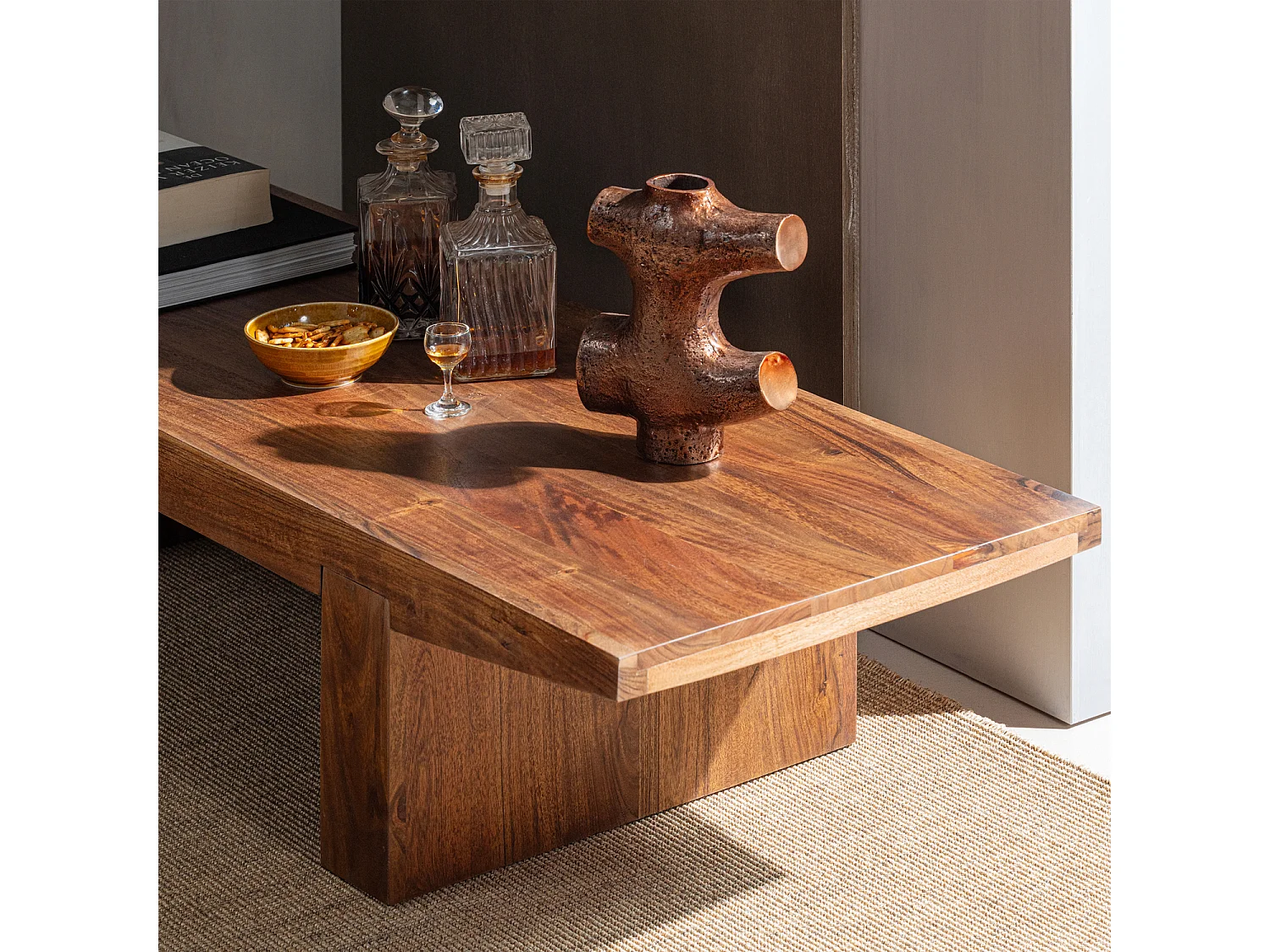 Table basse en bois d'acacia ERON