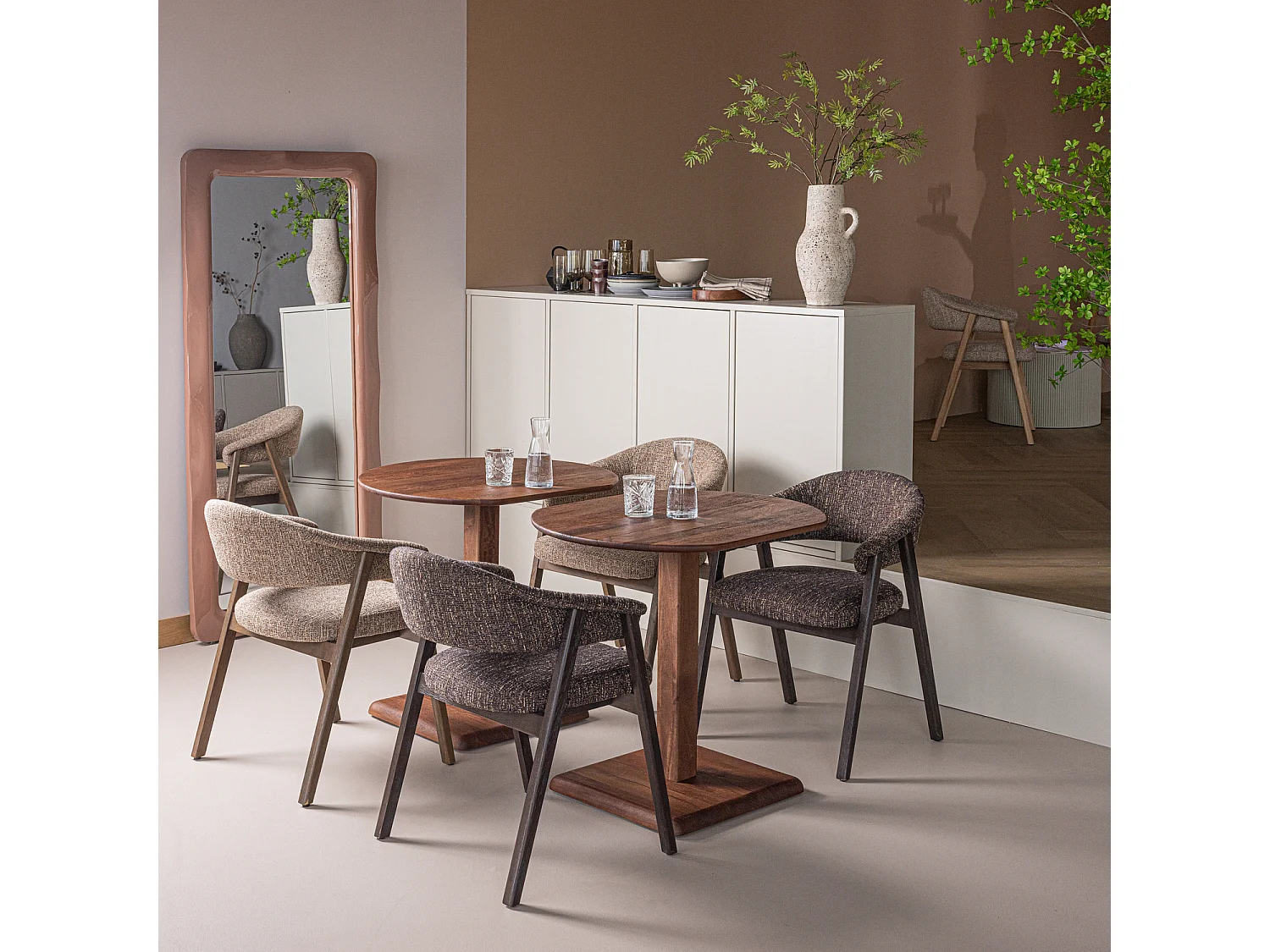 Table bistrot module en bois de manguier FENO