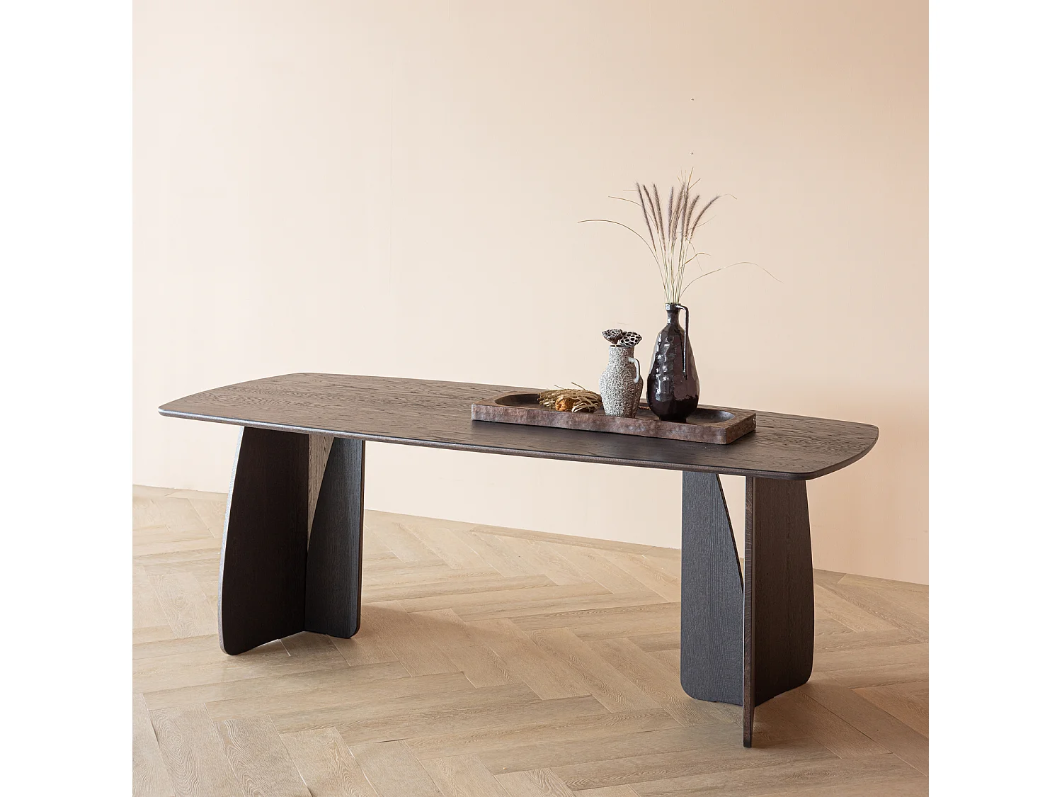 Table à manger en bois de chêne VEERE