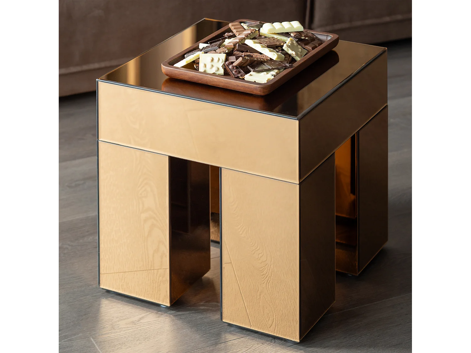 Table d'appoint en mdf MIRROX