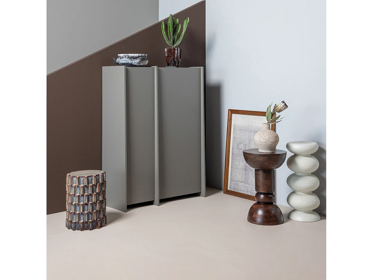 Table d'appoint en métal BRILO