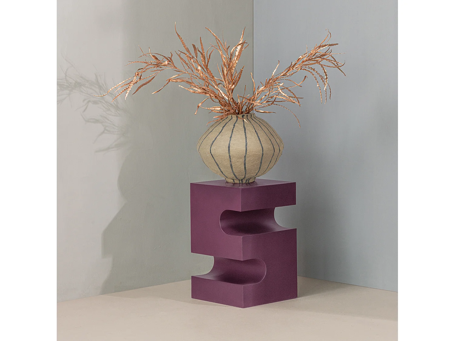 Table d'appoint en métal JESSA