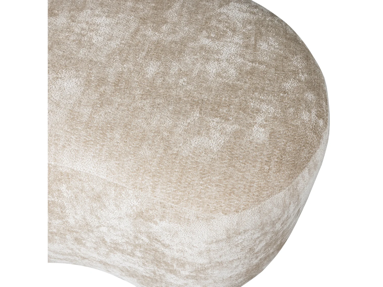 Pouf organique en tissu chenille POPULAR
