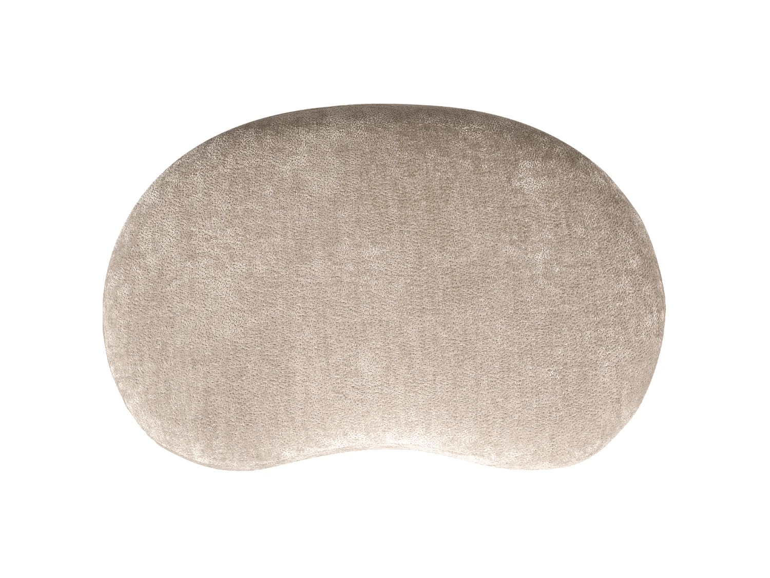 Pouf organique en tissu chenille POPULAR