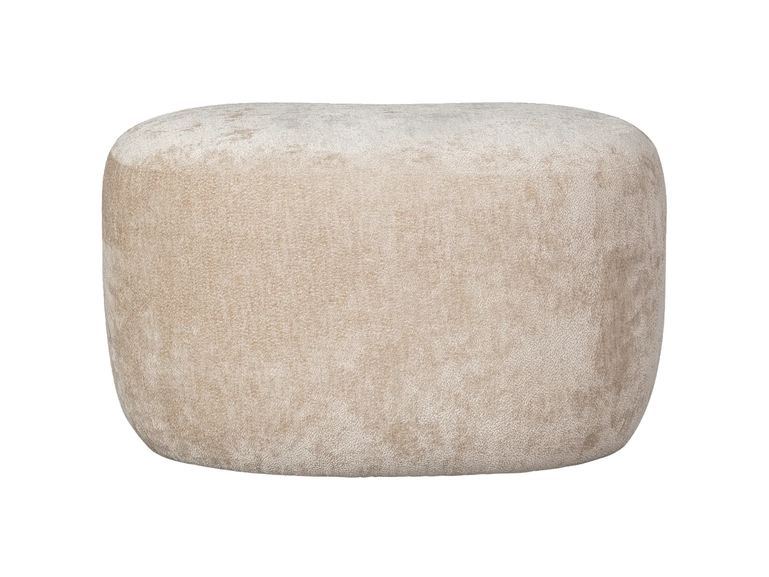 Pouf organique en tissu chenille POPULAR