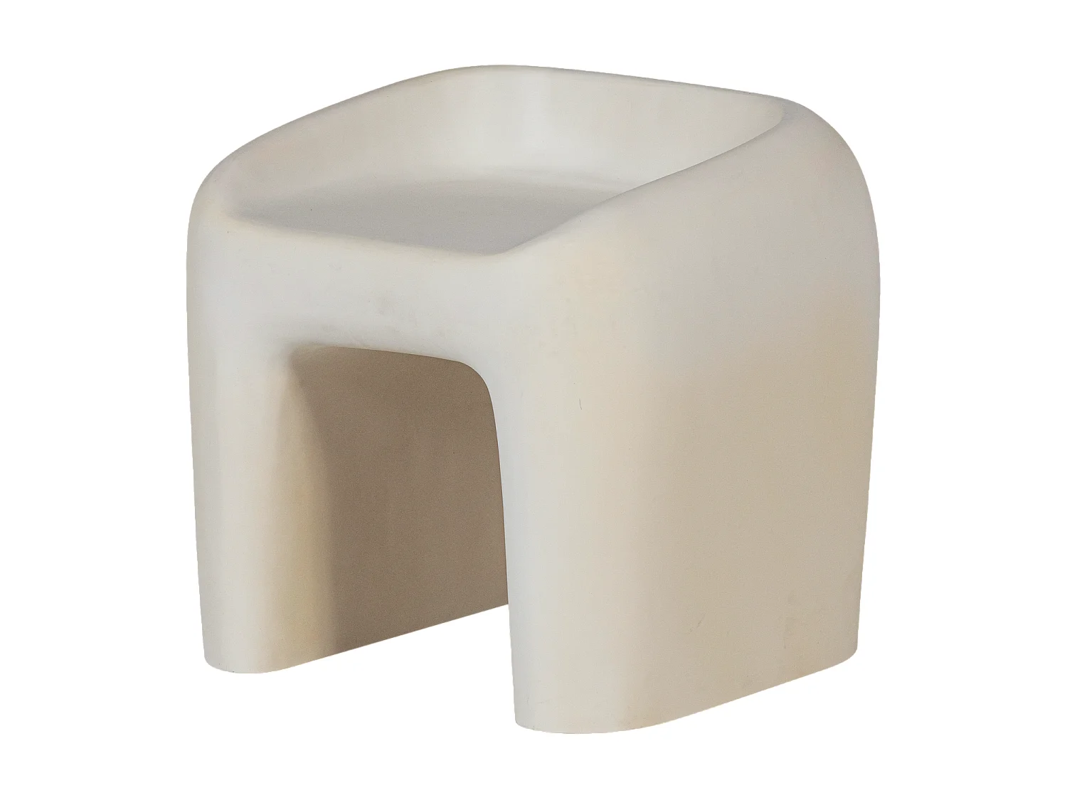 Tabouret de jardin en polymère renforcé de fibres NIVO