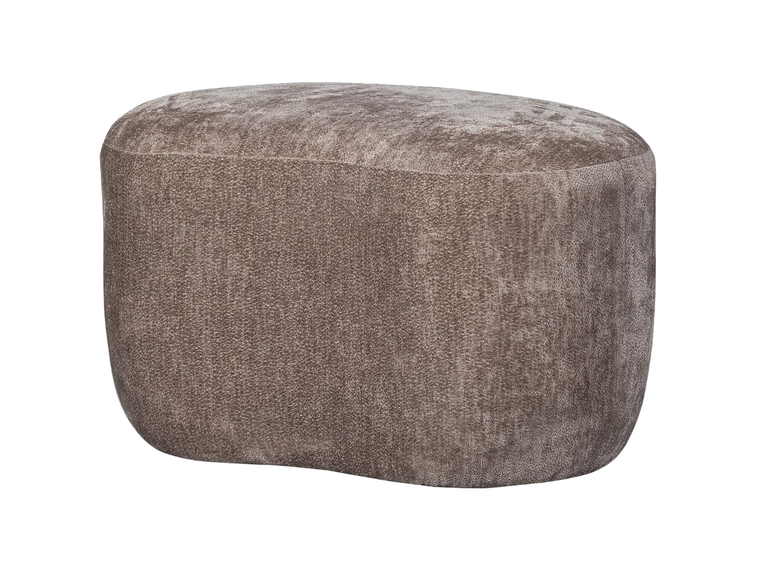 Pouf organique en tissu chenille POPULAR