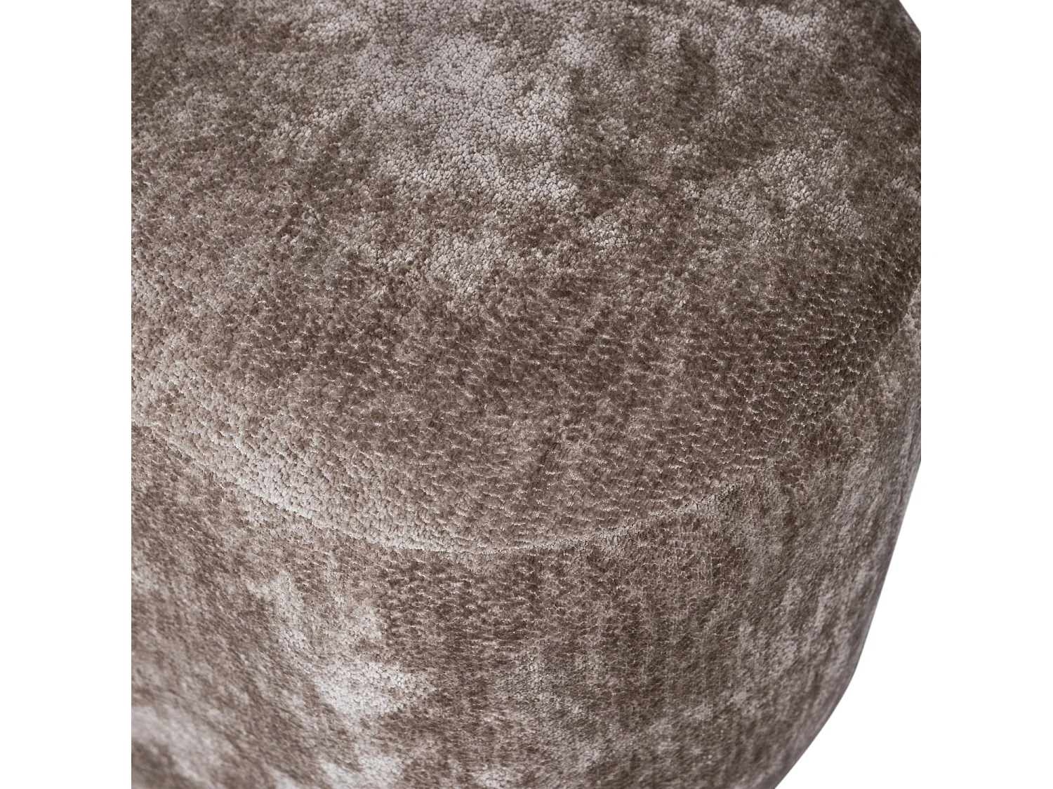 Pouf organique en tissu chenille POPULAR