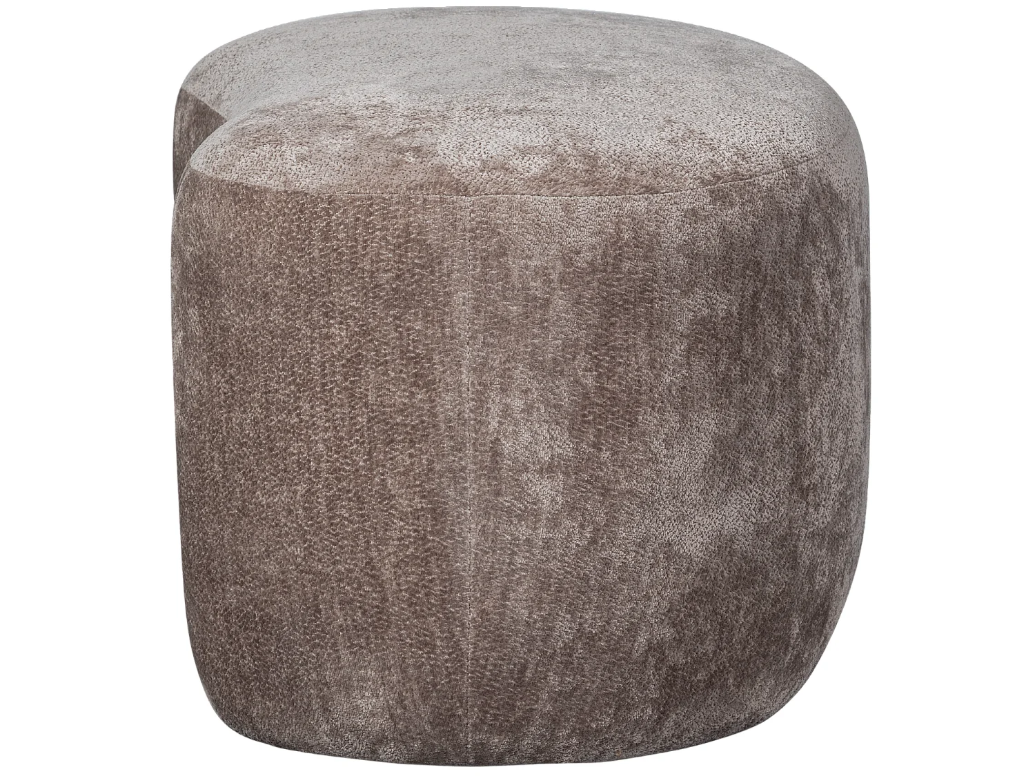 Pouf organique en tissu chenille POPULAR