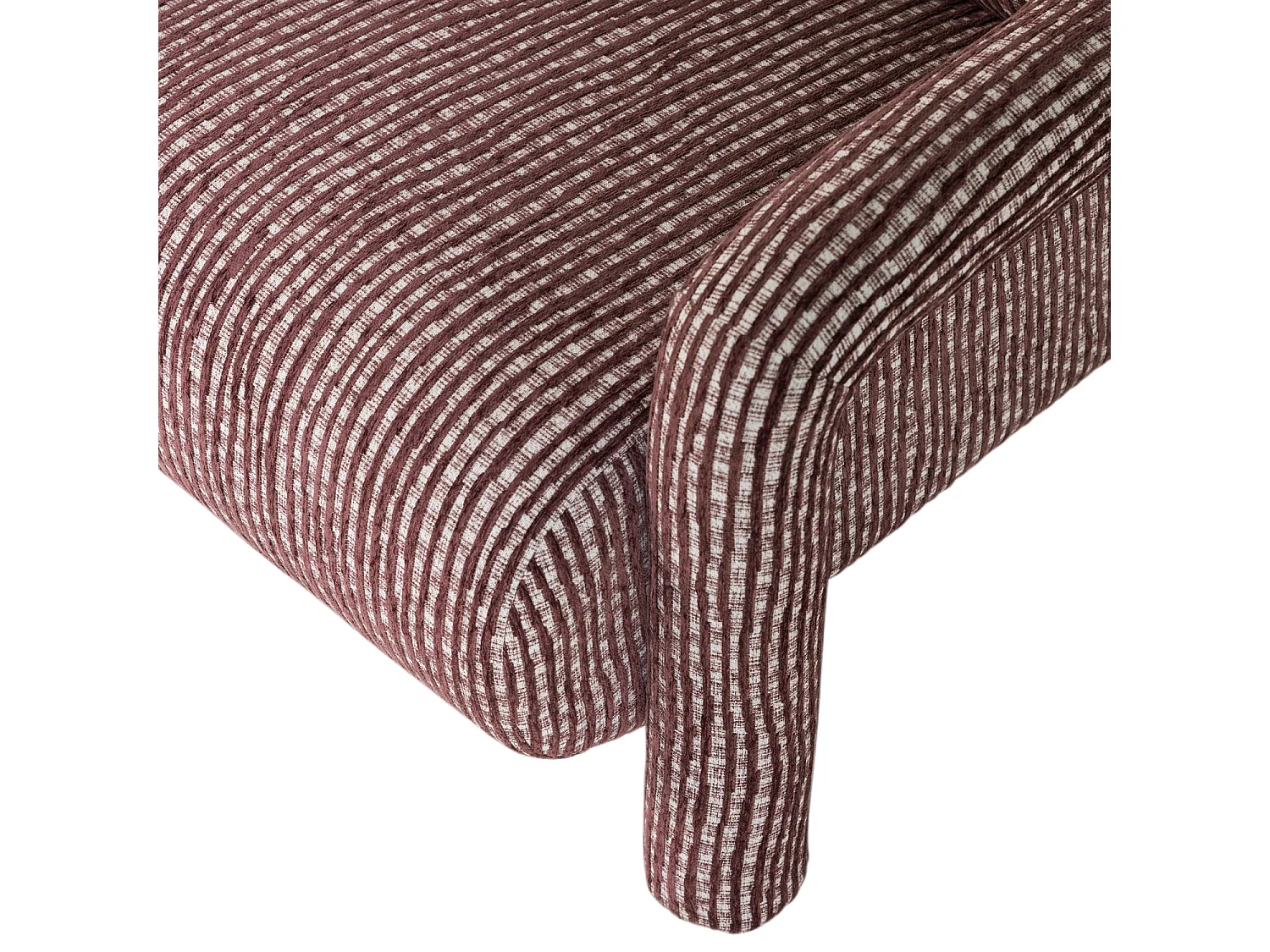 Fauteuil en tissu avec dessin LENNY