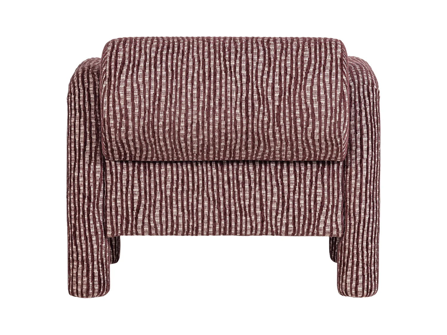 Fauteuil en tissu avec dessin LENNY