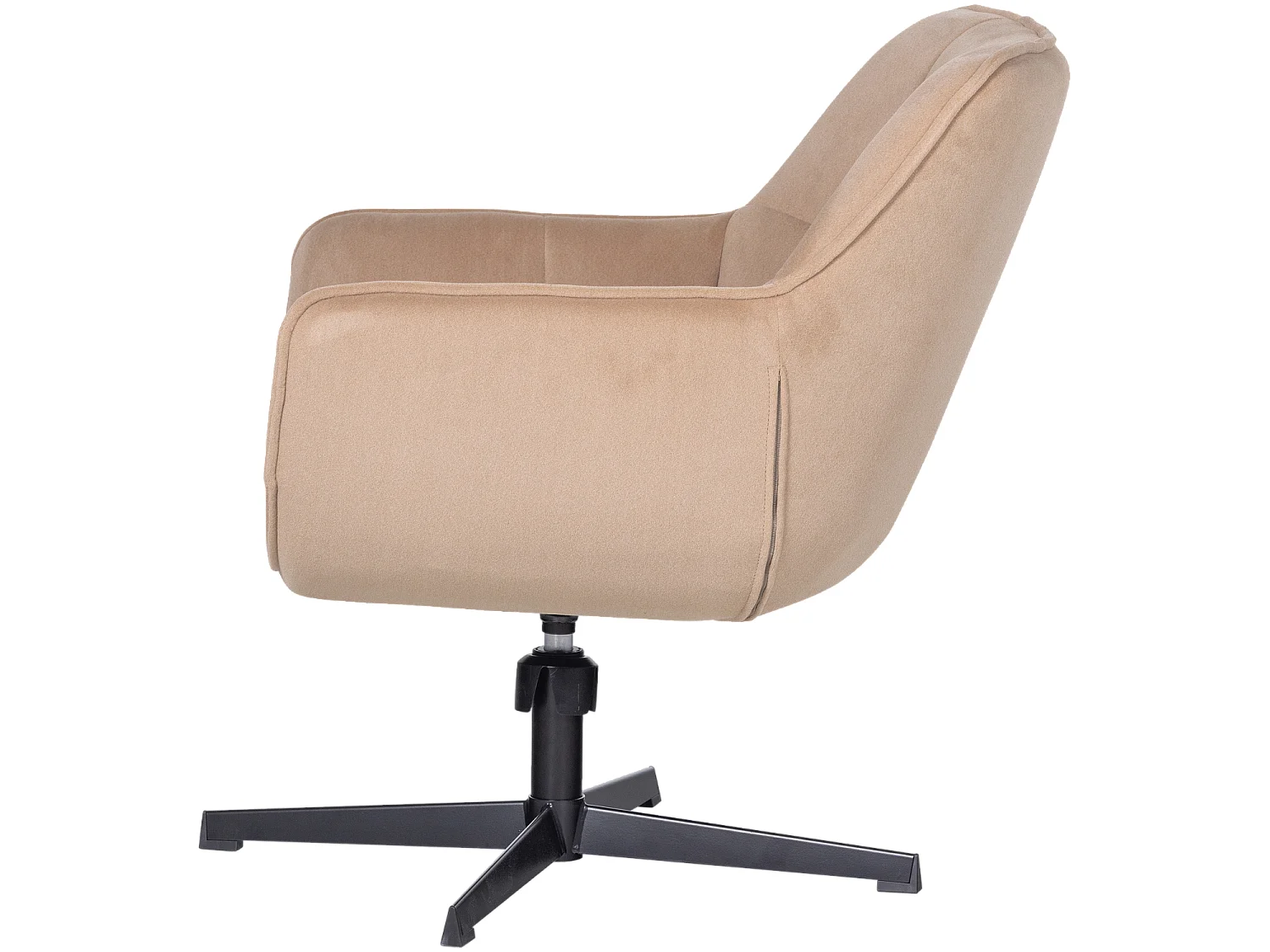 Fauteuil pivotante en velours WIBO