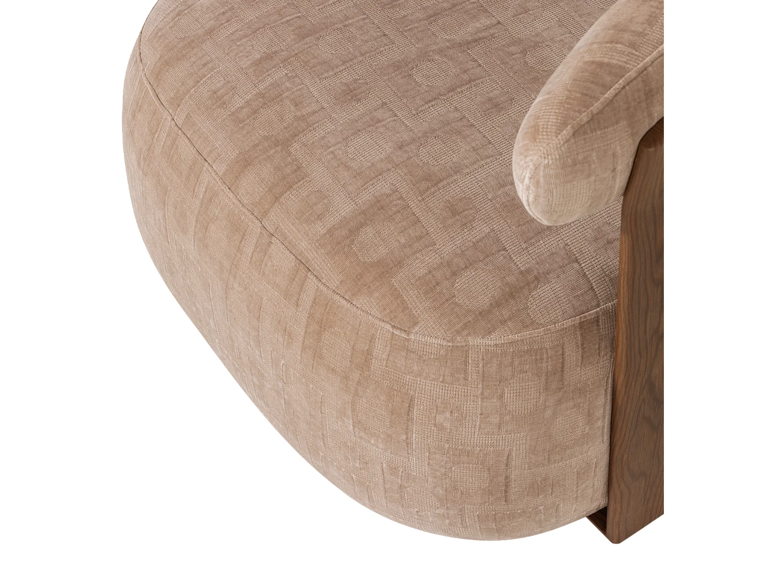 Fauteuil en tissu structuré FOON