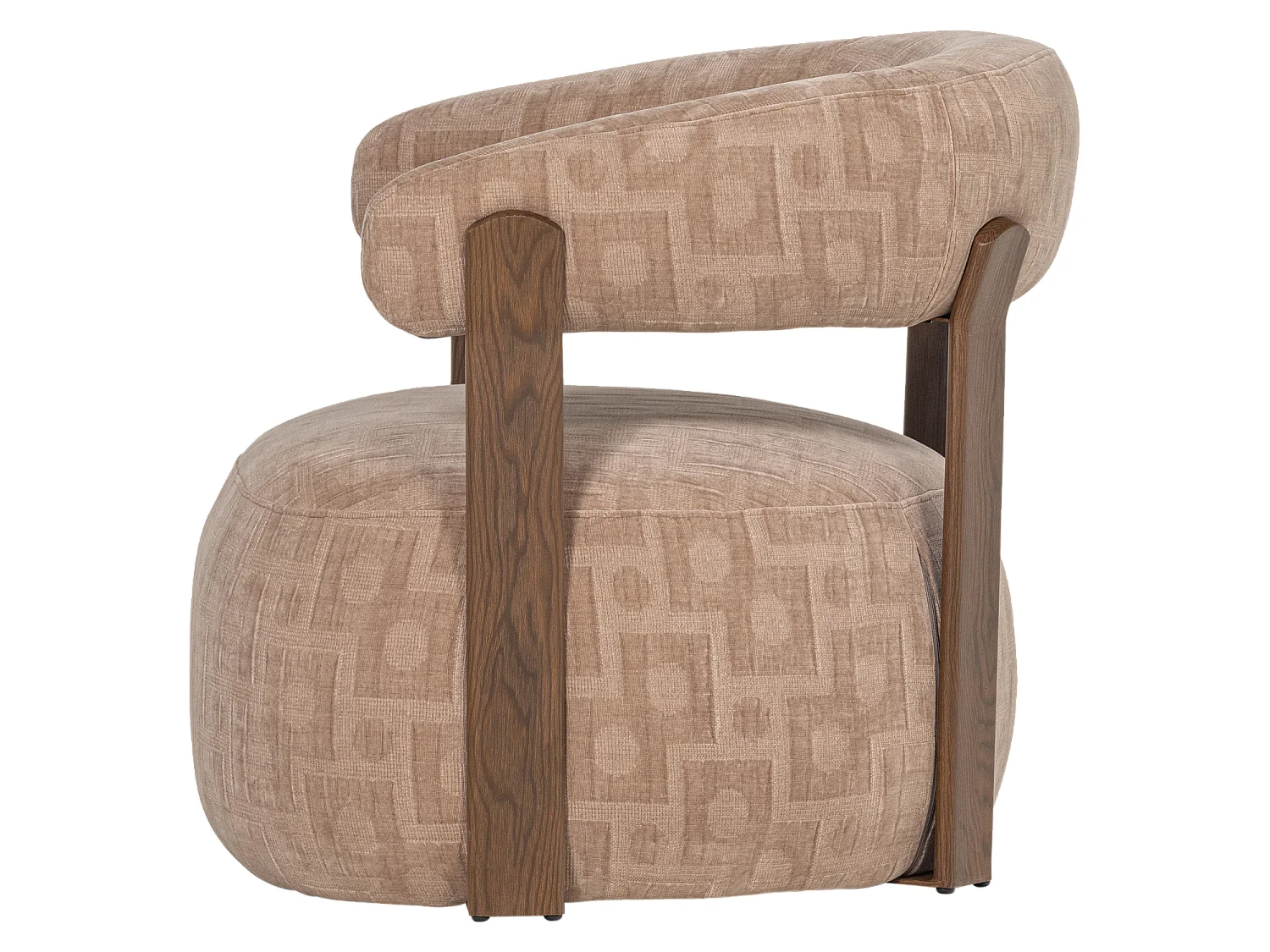 Fauteuil en tissu structuré FOON