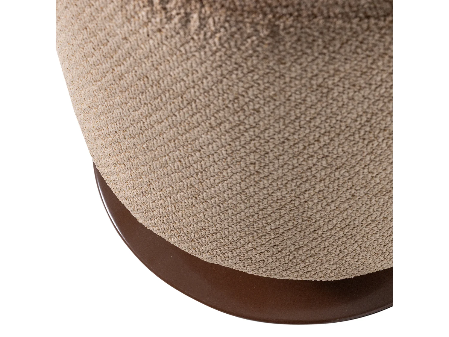 Pouf pivotante en bouclé ISLEN