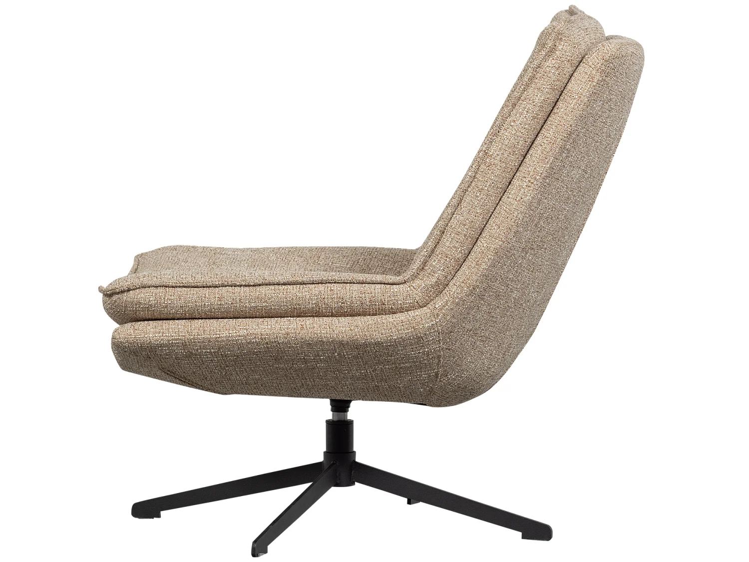Fauteuil pivotant en tissu mélangé MILARO