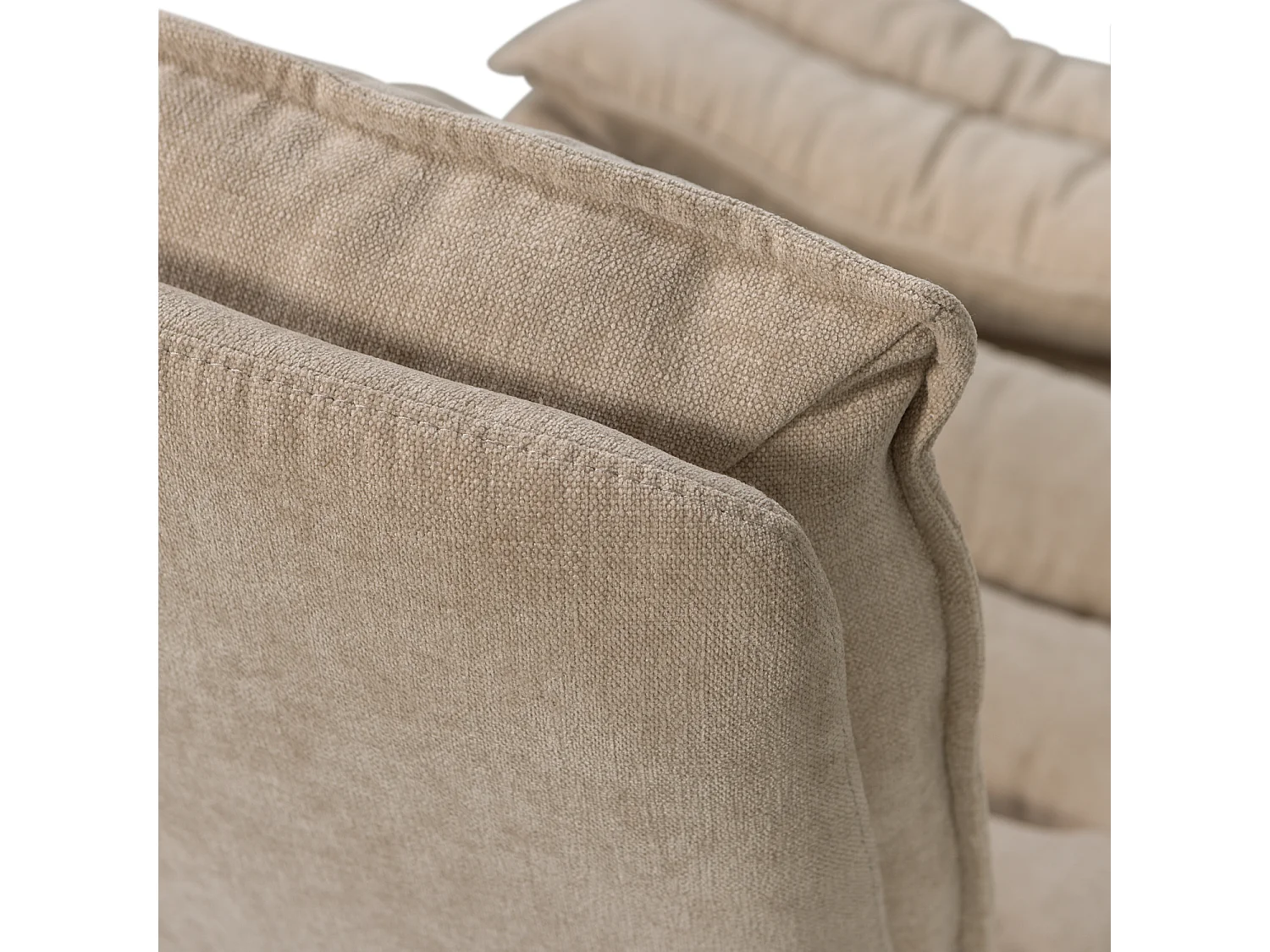 Fauteuil pivotant avec hocker en chenille KUBE