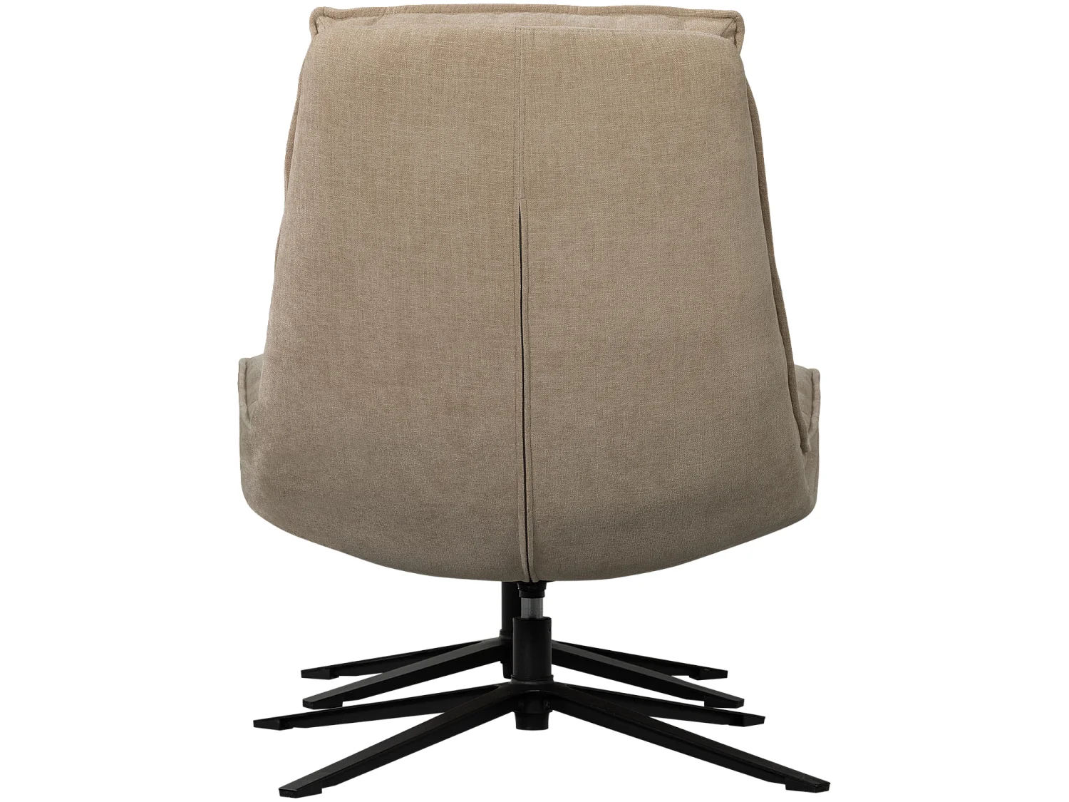 Fauteuil pivotant avec hocker en chenille KUBE