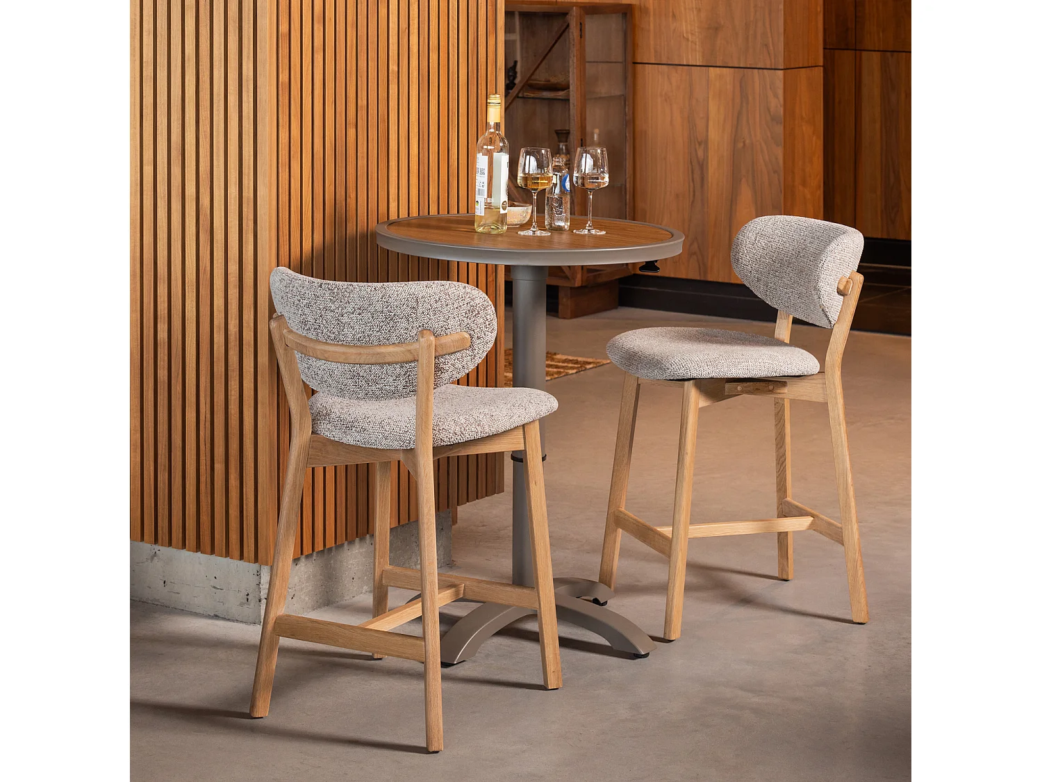 Table de bar réglable en hauteur en aluminium JEPPE