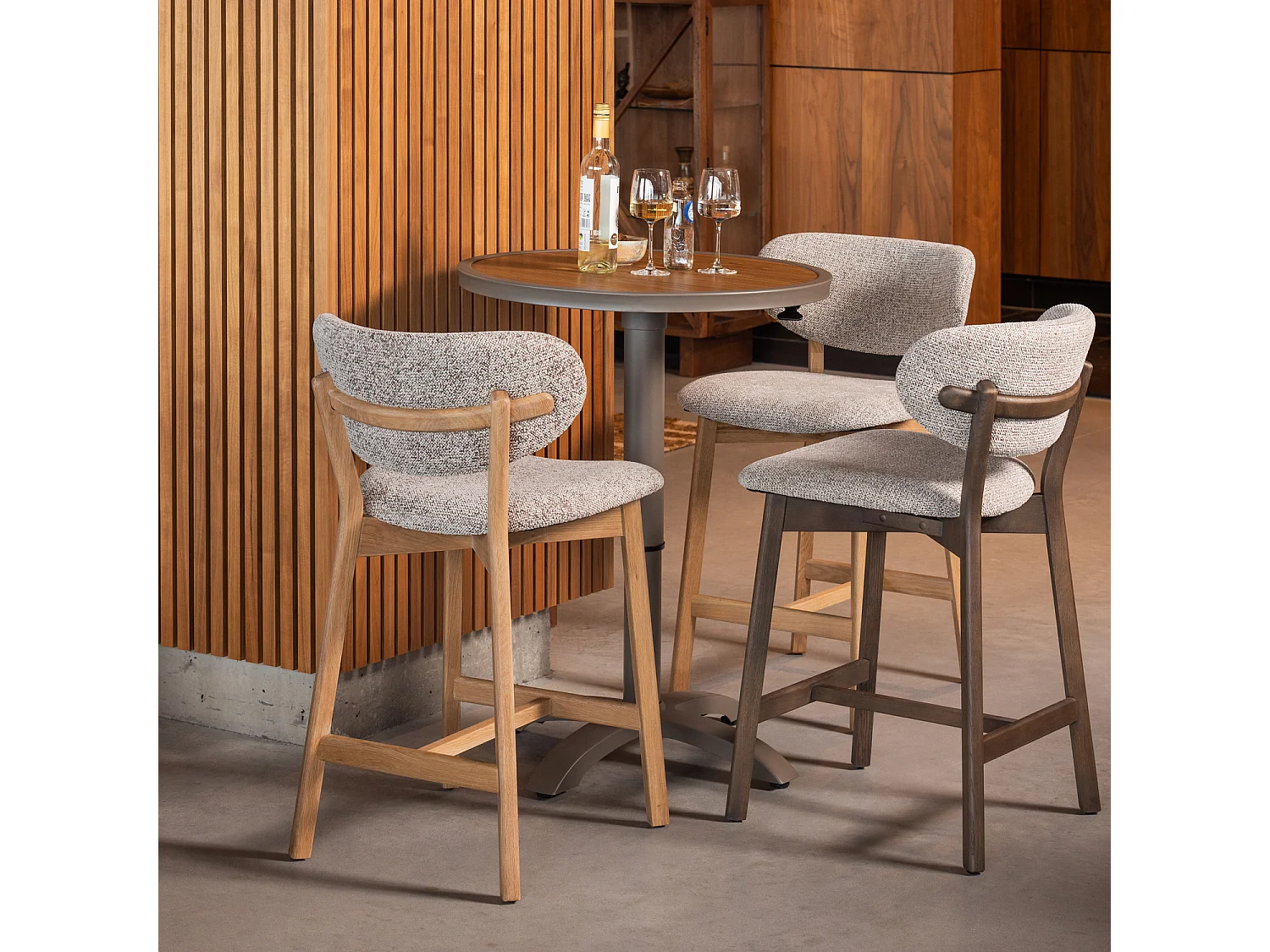 Table de bar réglable en hauteur en aluminium JEPPE