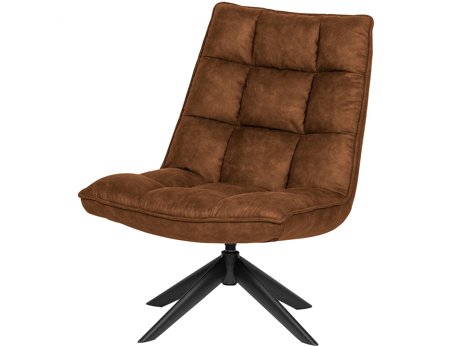 Fauteuil rotatif en aspect cuir JOUKE