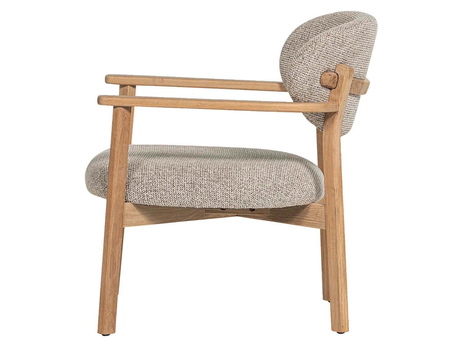 Fauteuil en chêne et tissu mélangé UDAR