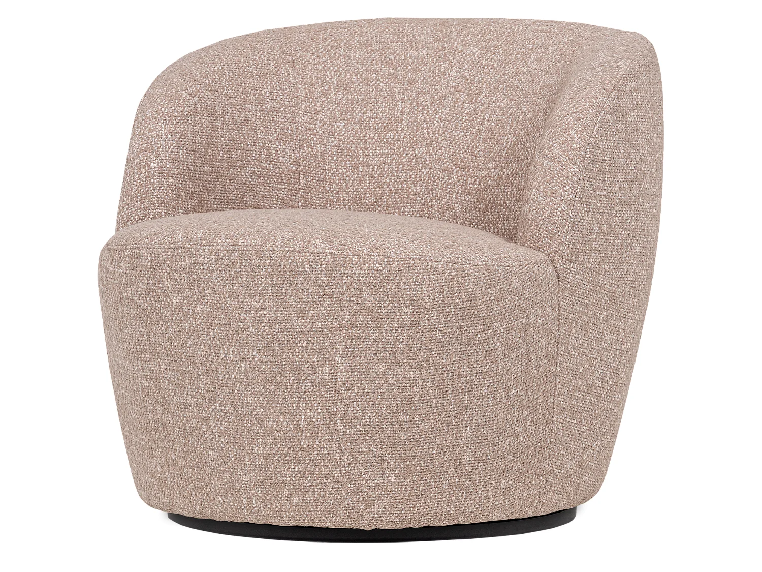 Fauteuil pivotant en tissu mélangé SERRA