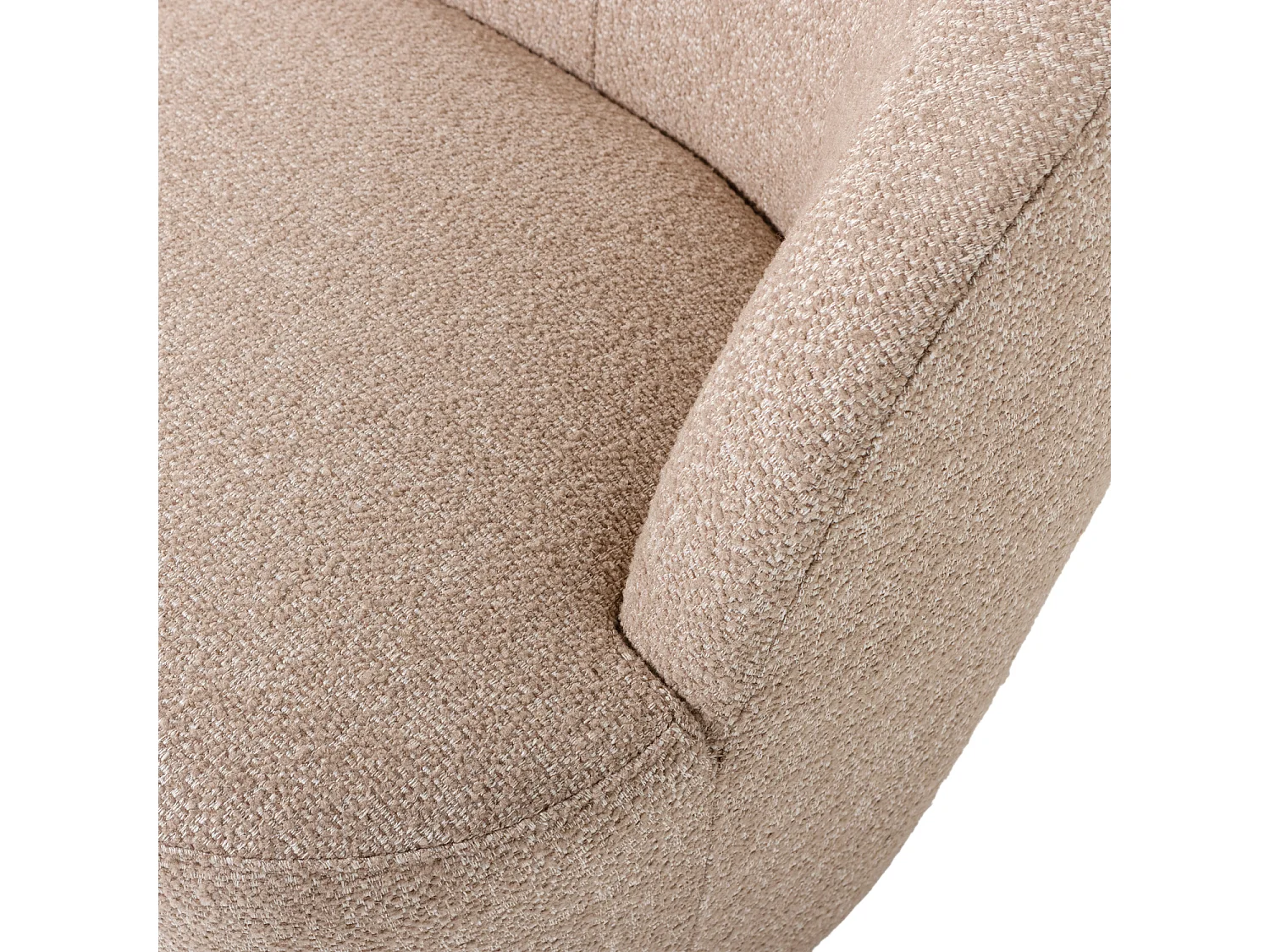 Fauteuil pivotant en tissu mélangé SERRA